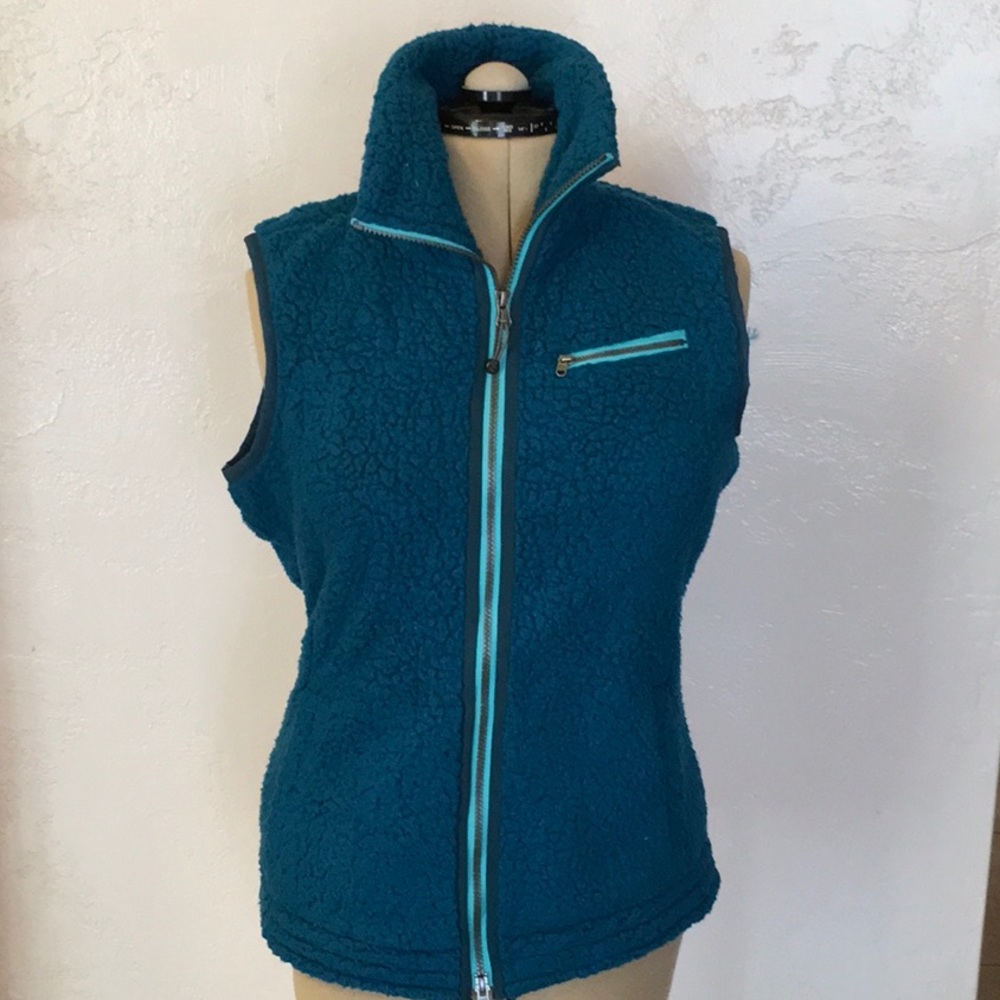 Teal Sherpa Vest